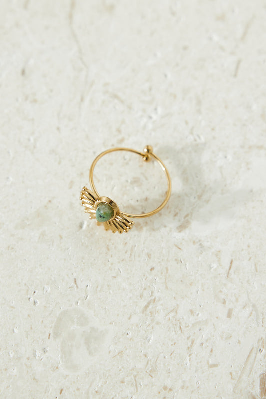 Anillo Sol Deslumbrante Chapado En Oro 18k Oro