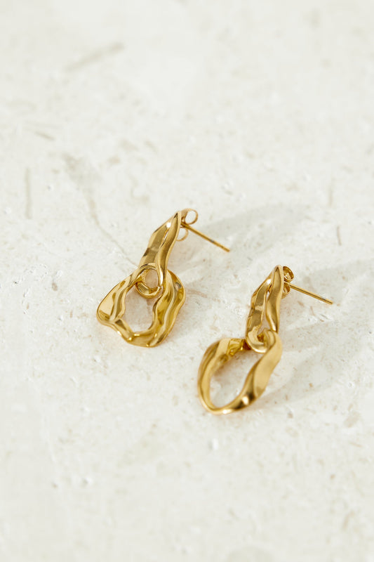 Pendientes Todos Quieren Chapados en Oro 18k Oro
