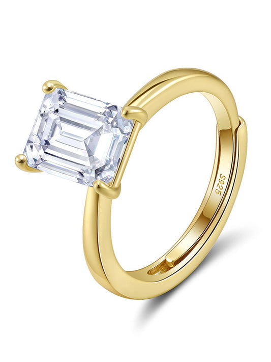 Anillo Dusk Is Mine chapado en oro de 18 quilates