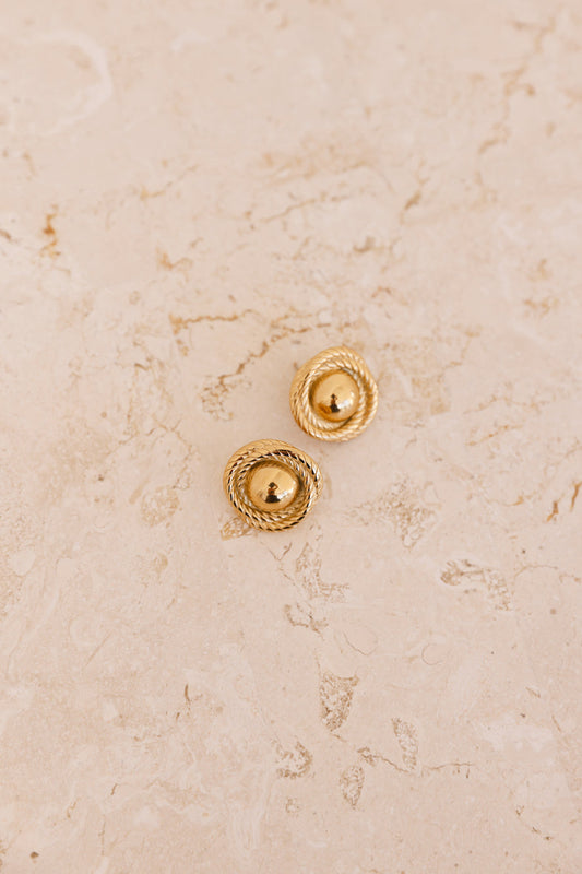 Pendientes Classy Couture Chapados en Oro 18k Oro