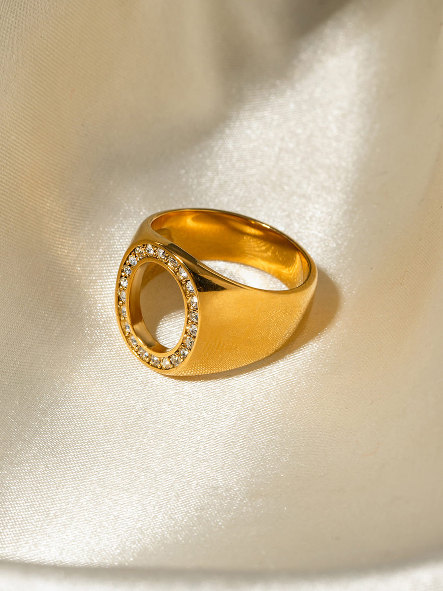 Anillo Hueco Ovalado