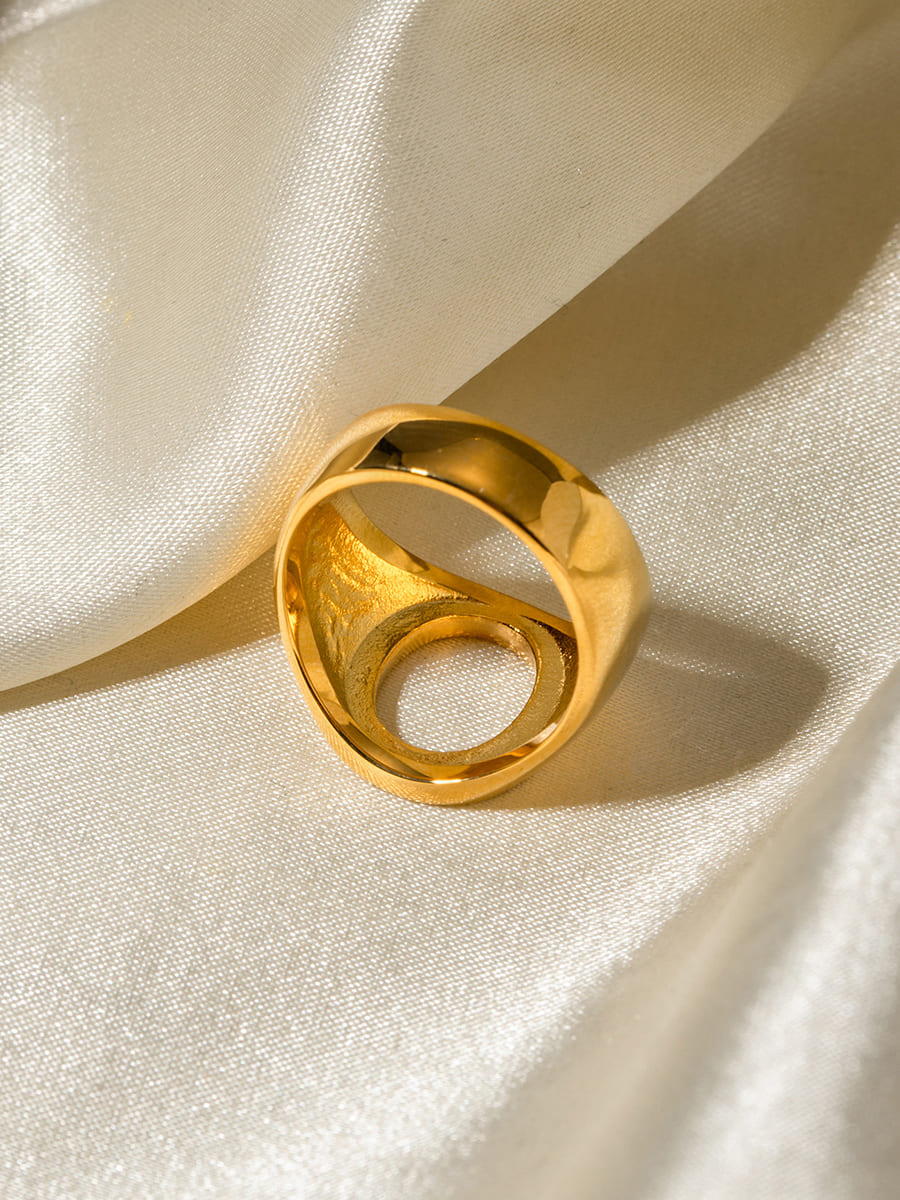 Anillo Hueco Ovalado